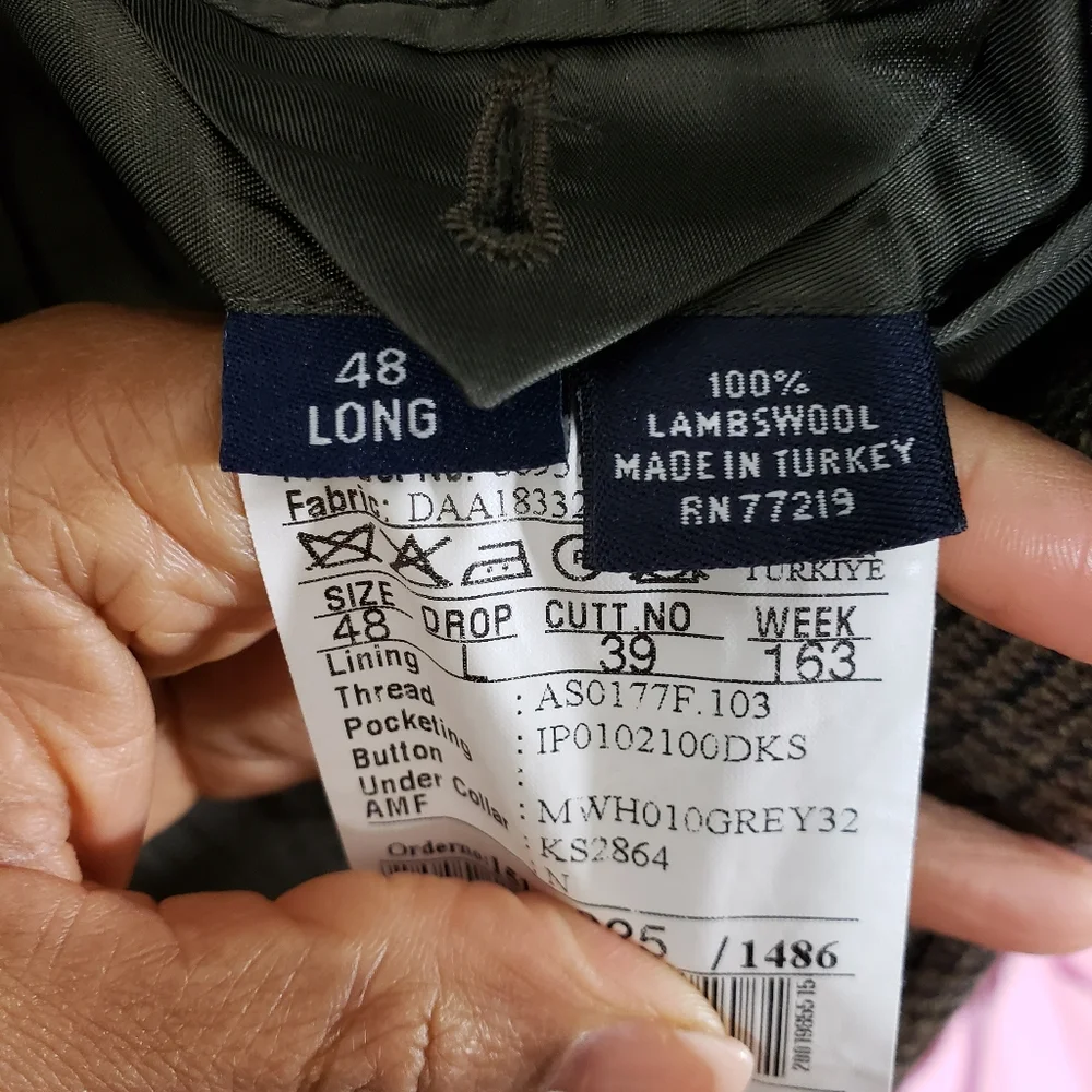 Botany Five Hundred Plaid Lambswool Blazer Jacket - Picture 15 of 16